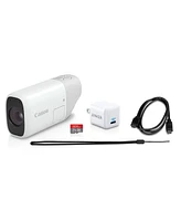 Canon Zoom Digital Monocular with Usb Charger and microSD Card (White)