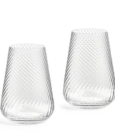 Vera Wang Wedgwood Swirl Highball Glass, Set of 2