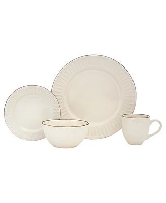 Baum Belle Ivory 16 Pc. Dinnerware Set, Service for 4