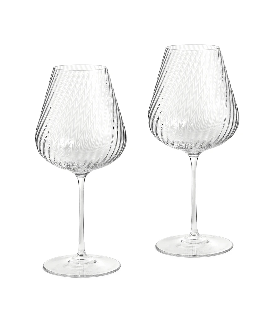 Vera Wang Wedgwood Swirl White Wine Glass, Set of 2