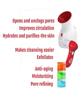 Pursonic Spa Facial Care Bundle: Facial Steamer, Cleansing Brush, & Gel Face Masks