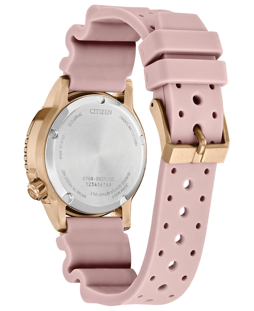 Citizen Eco-Drive Women's Promaster Dive Pink Strap Watch 37mm