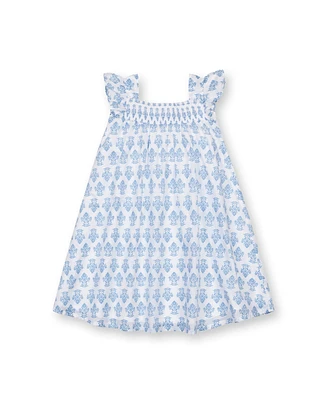 Hope & Henry Big Girls Organic Flutter Sleeve Smocked Sundress