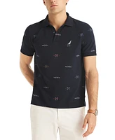 Nautica Men's Classic-Fit Logo-Print Performance Polo Shirt