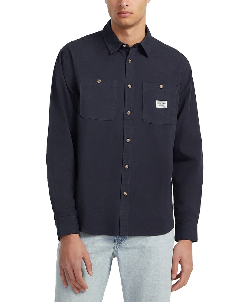 Guess Jeans Men's Regular-Fit Solid Button-Down Shirt | Foxvalley Mall