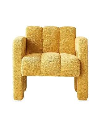 Simplie Fun 31.10" Wide Boucle Upholstered Accent Chair