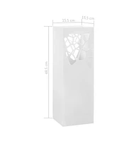 vidaXL Umbrella Stand Stones Steel White