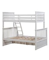 Simplie Fun Twin Over Full Stairway Bunk Bed