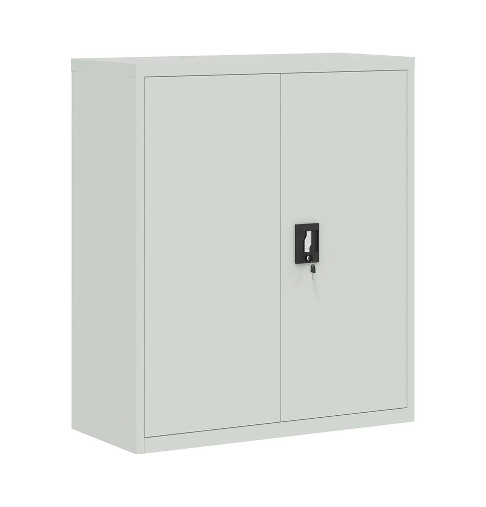 vidaXL File Cabinet Light Gray 35.4"x15.7"x41.3" Steel