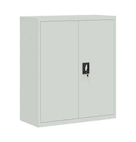 vidaXL File Cabinet Light Gray 35.4"x15.7"x41.3" Steel