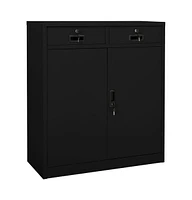 vidaXL Office Cabinet 35.4"x15.7"x40.2" Steel