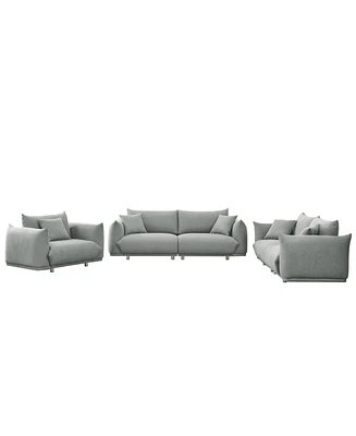 Simplie Fun Modern 3-2-1 Sofa Set with Pillows