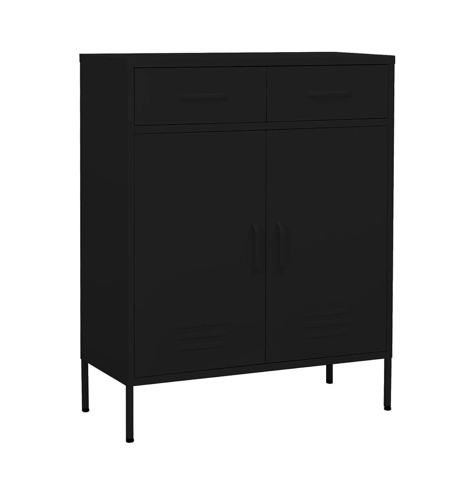 vidaXL Storage Cabinet 31.5"x13.8"x40" Steel