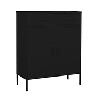 vidaXL Storage Cabinet 31.5"x13.8"x40" Steel