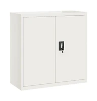 vidaXL File Cabinet White 35.4"x15.7"x35.4" Steel