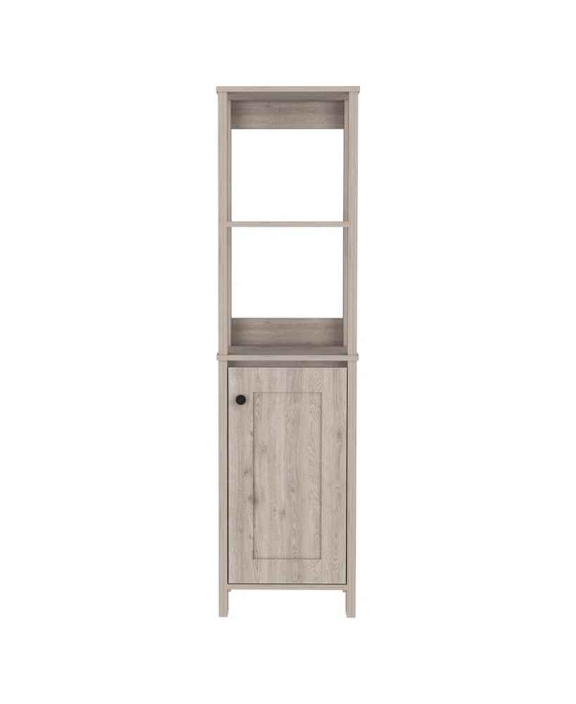 Simplie Fun Hanover 4-Shelf Linen Cabinet Light