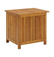 vidaXL Patio Storage Box 23.6"x19.7"x22.8" Solid Wood Acacia