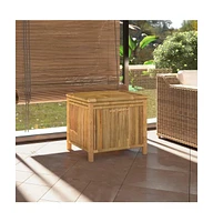 vidaXL Patio Storage Box 23.6"x20.5"x21.7" Bamboo