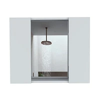Ellegrini 1-Drawer Medicine Cabinet White