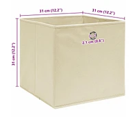 vidaXL Storage Boxes 4 pcs 12.6"x12.6"x12.6" Fabric