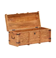 vidaXL Storage Chest 35.4"x15.7"x15.7" Solid Acacia Wood