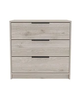 Simplie Fun Kaia 3 Drawers Dresser, Superior Top