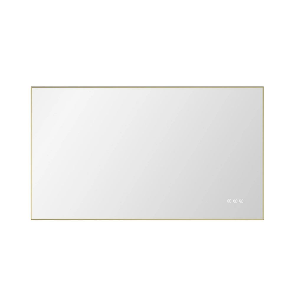 Streamdale Furniture 42X 24 Inch Led Mirror Bathroom Vanity Mirror With Backlight, Wall Mount Anti-Fog Memory Large