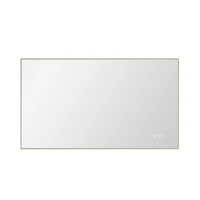 Simplie Fun 42X 24 Inch Led Mirror Bathroom Vanity Mirror With Backlight, Wall Mount Anti-Fog Memory Large