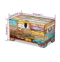 vidaXL Storage Chest Solid Reclaimed Wood