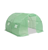 vidaXL Greenhouse 96.9 ft² 118.1"x118.1"x78.7"