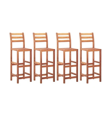 vidaXL Bar Stools 4 pcs Solid Acacia Wood