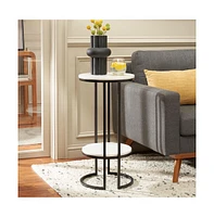 Safavieh Gunther 1 Shelf Round Accent Table