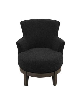 Simplie Fun Wingback Accent Chair with Swivel and Elegant Upholstery