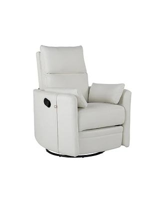 Simplie Fun 360 Swivel Recliner with Removable Pillows for Living Room