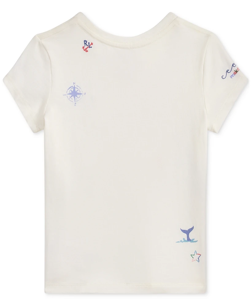 Polo Ralph Lauren Toddler & Little Girls Cotton Printed T-Shirt