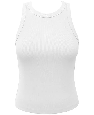 Id Ideology Women's Crewneck Rib-Knit Sleeveless Tank Top, Created for Macy's