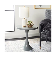 Safavieh Galium Aluminum Round Top Side Table