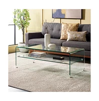 Safavieh Brioni Tempered Glass Coffee Table