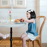 Hope & Henry Little Girls Pull-On Flat Front Linen Short