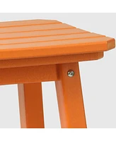 WestinTrends 29" Hdpe Outdoor Patio Square Backless Bar Stool