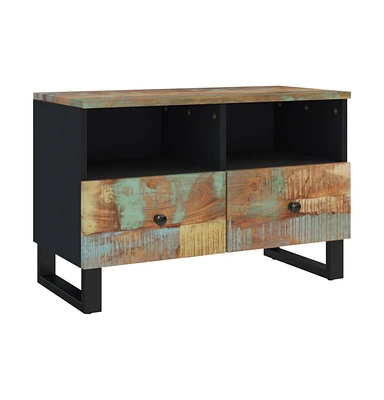 vidaXL Tv Stand 27.6"x13"x18.1" Solid Wood Reclaimed