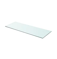 vidaXL Shelf Panel Glass Clear 31.5"x11.8"