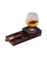 Bey-Berk Genuine Marble Cigar Ashtray and Coaster