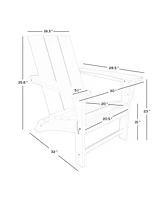 WestinTrends Modern Outdoor Folding Adirondack Chair (Set of 2)