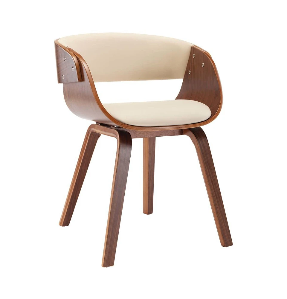 vidaXL Dining Chair Bent Wood and Faux Leather