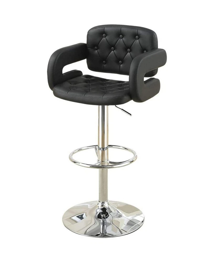 Simplie Fun Adjustable Faux Leather Barstool Chair