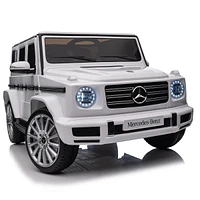 Simplie Fun Mercedes-Benz G500 Kids Ride On Car: Remote Control, 3 Speeds, Power Display, Bluetooth