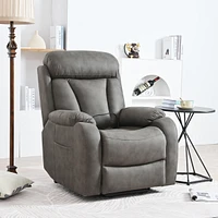 Dark Gray Electric Power Recliner for Seniors