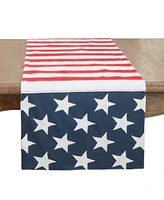 Saro Lifestyle Patriotic Pride Table Runner, 16"x72"