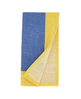 Saro Lifestyle Multicolored Band Napkin Set of 4, 20"x20"